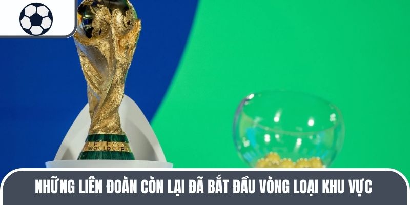 Những liên đoàn còn lại đã bắt đầu vòng loại khu vực